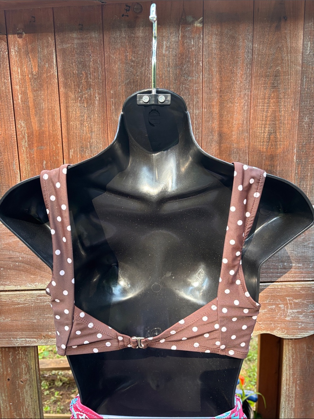 Time and Tru Brown Polka Dot Bikini Top - Picture 5 of 11